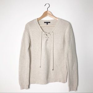 Romeo and Juliet Couture Cream Pullover Sweater